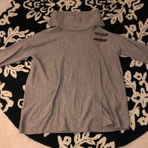 Lightweight cowl neck sweater